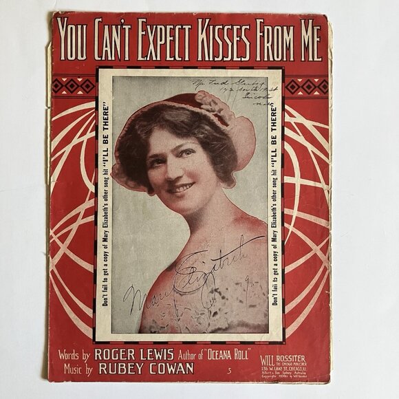 1910s Vintage Sheet Music Huckleberry Finn - If All My Dreams Were Made of Gold - Picture 6 of 16